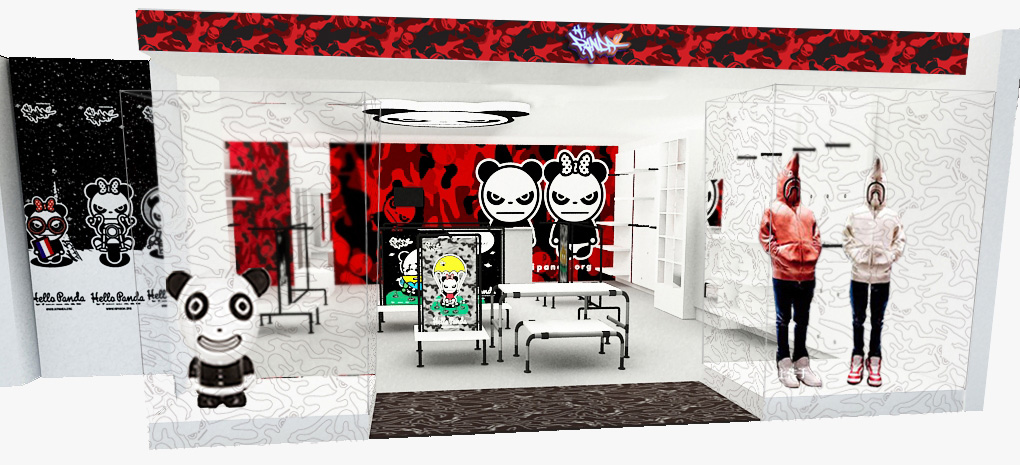 Hi panda潮牌SI设计(图2)